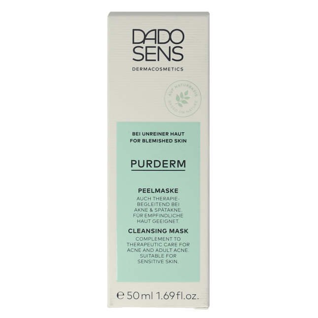 Dado Sens Purderm cleansing mask bio 50 Milliliter - €14.21 - eco-winkel.nl