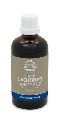 Mattisson Organic Night Rest Complex Tincture Organic 100 Milliliters - €19.11 - eco-winkel.nl