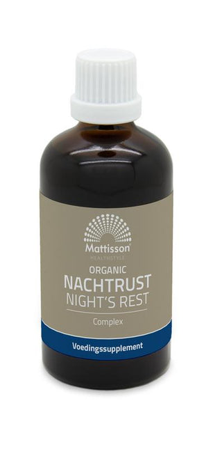 Mattisson Organic Night Rest Complex Tincture Organic 100 Milliliters - €19.11 - eco-winkel.nl