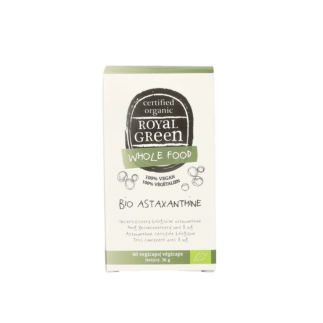 Royal Green Astaxanthine bio 60 Vegetarian capsules - €38.50 - eco-winkel.nl