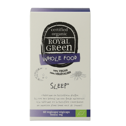 Royal Green Sleep Organic 60 Vegetarian Capsules - €26.93 - eco-winkel.nl