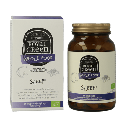 Royal Green Sleep Organic 60 Vegetarian Capsules - €26.93 - eco-winkel.nl
