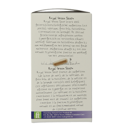 Royal Green Sleep Organic 60 Vegetarian Capsules - €26.93 - eco-winkel.nl