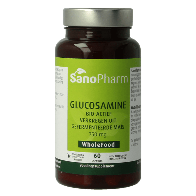 SanoPharm Glucosamine 750mg vegan 60 Capsules - €24.60 - eco-winkel.nl